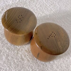 Vintage MCM Wooden Salt & Pepper Shakers